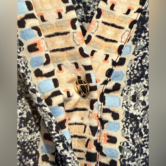 Marie Oliver Animal Print Sleeveless Maxi Dress size M 100% silk EUC - Picture 5 of 7